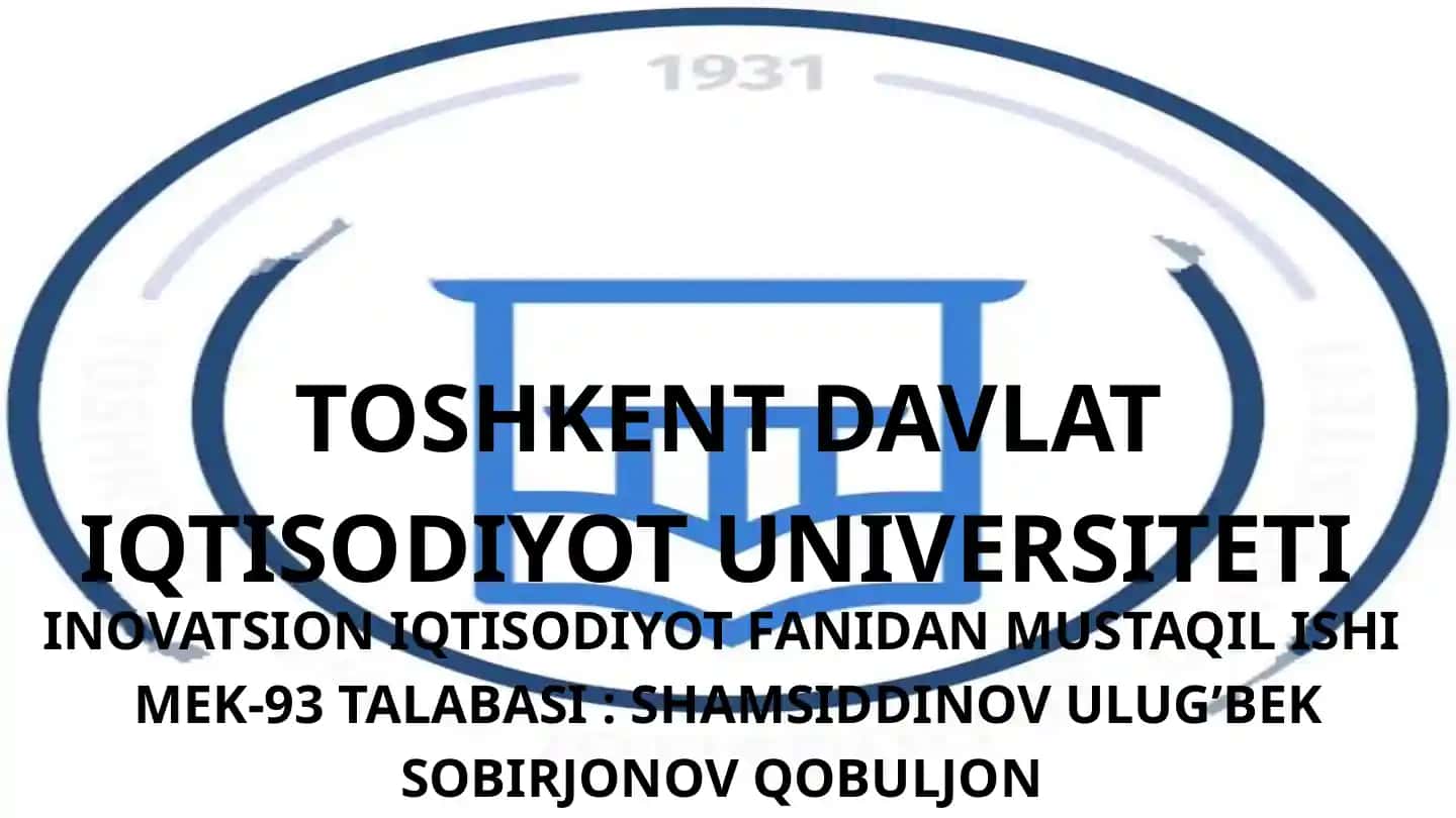 Inovatsiya turlari