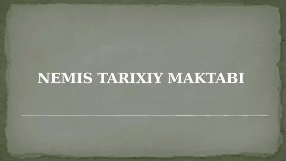NEMIS TARIXIY MAKTABI