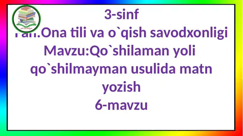 Qo`shilaman, qo`shilmayman