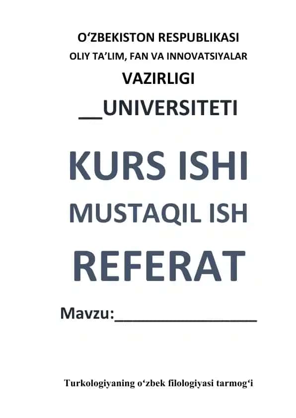 O‘zbek tilshunosligi va tilshunoslikning nazariy asoslari