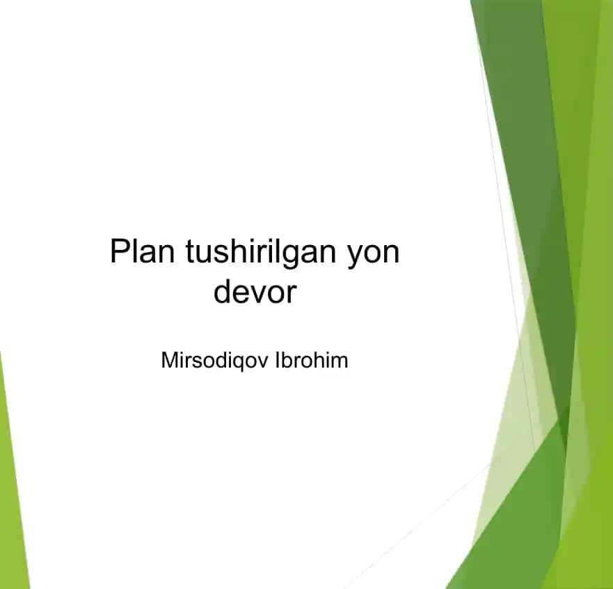 Parallelepipedning perspektivasi usuli