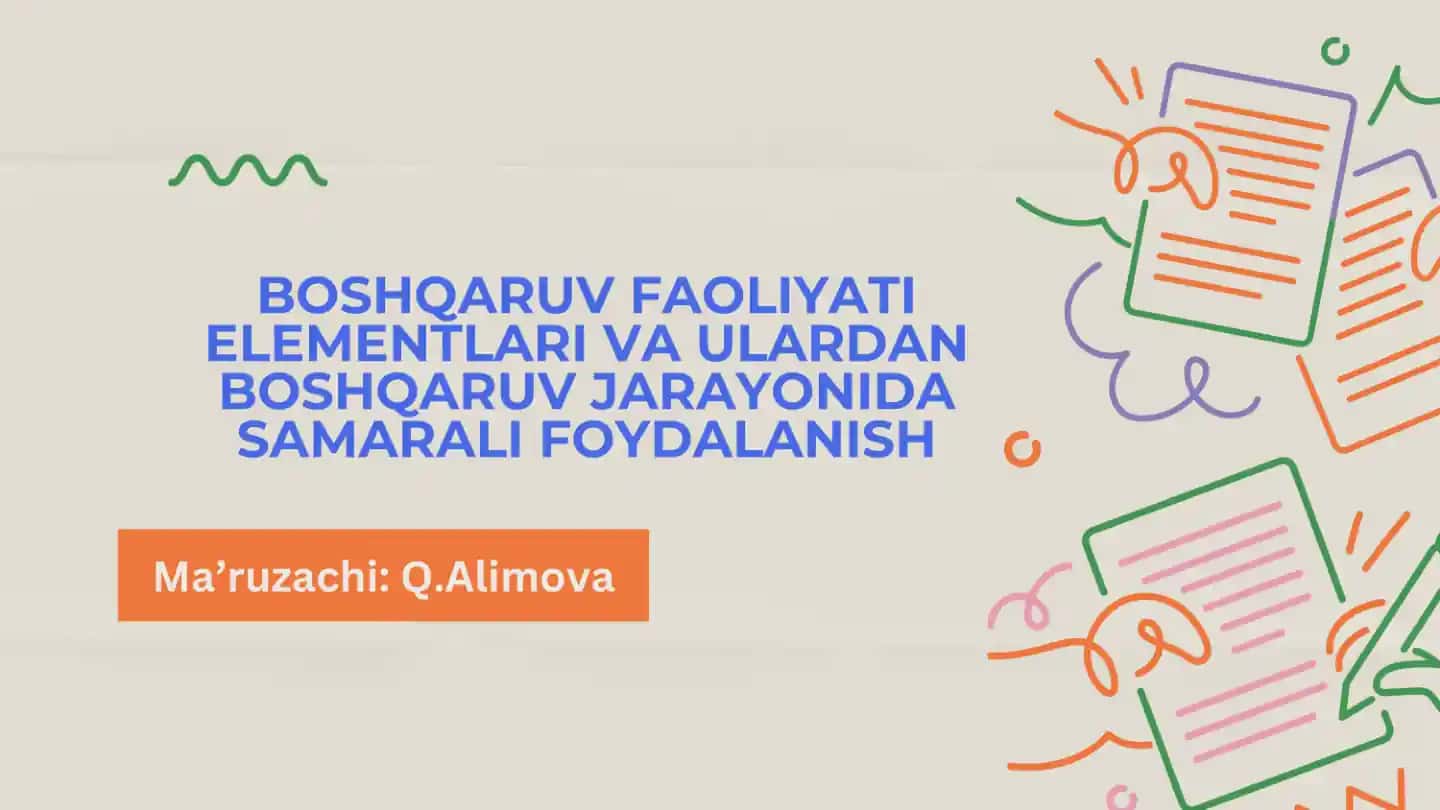 Boshqaruv uslublari