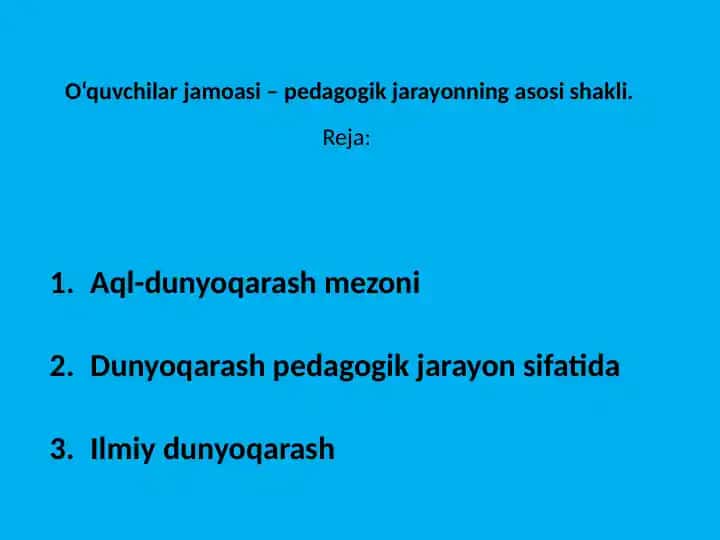 Dunyoqarash