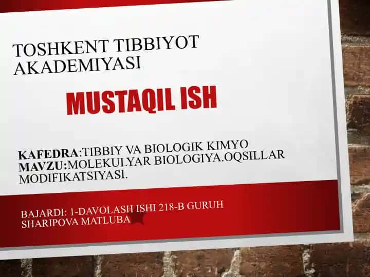 Molekulyar Biologiya