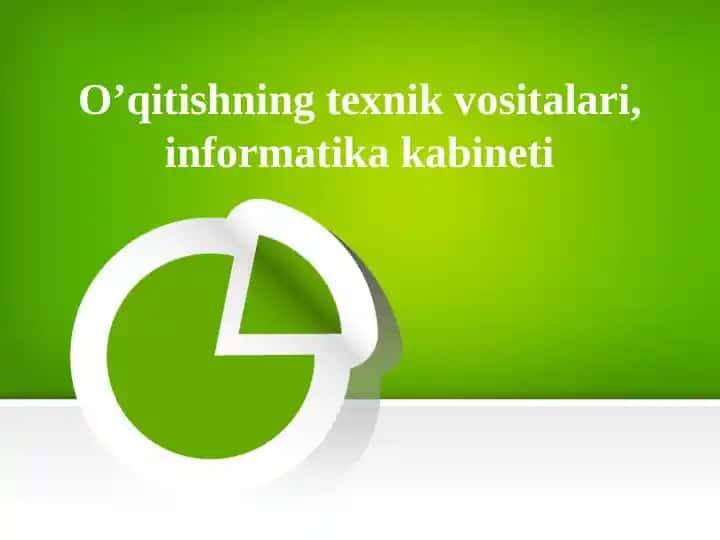 Informatika o'qitishning texnik vositalari