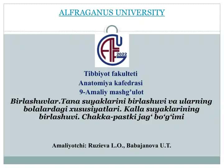 ALFRAGANUS UNIVERSITY