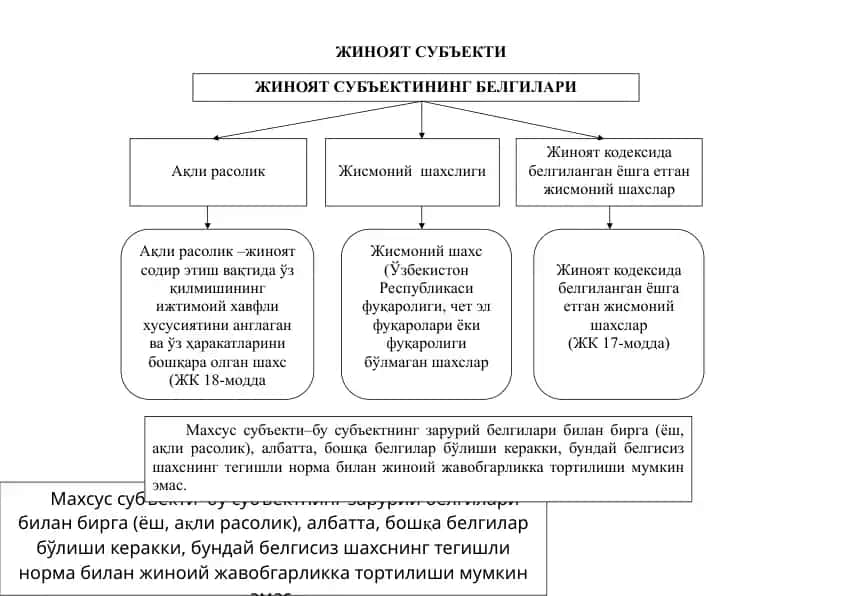 Жиноят субъекти