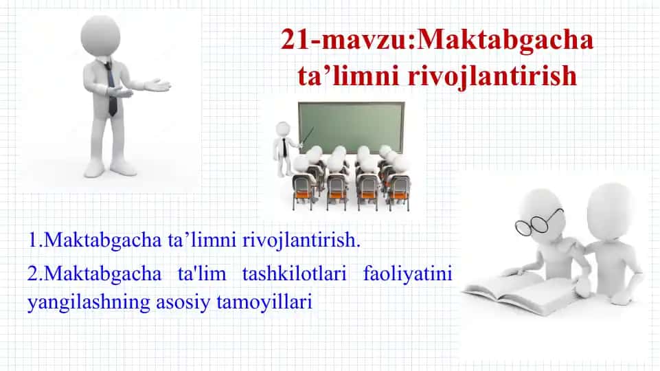 Maktabgacha ta’limni rivojlantirish