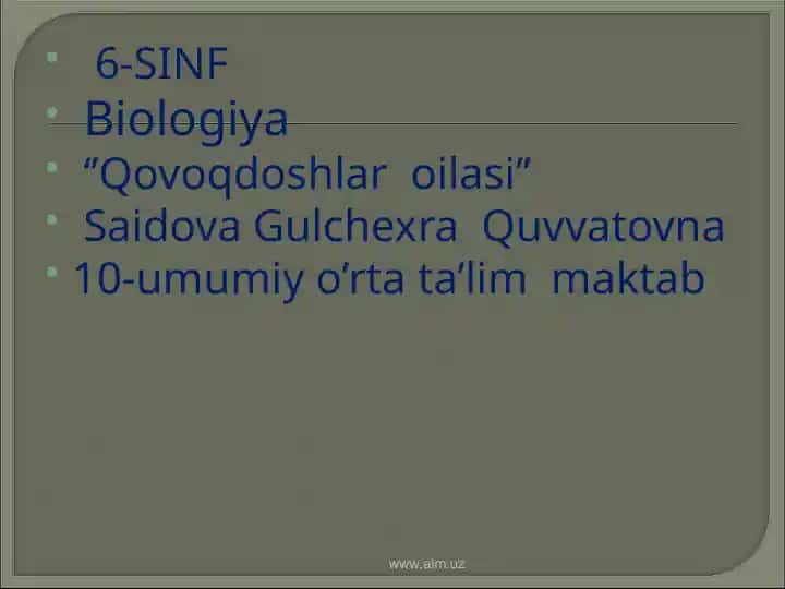 Qovoqdoshlar oilasi