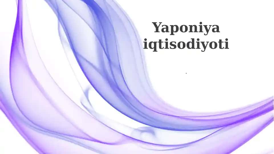 Yaponiya iqtisodiyoti
