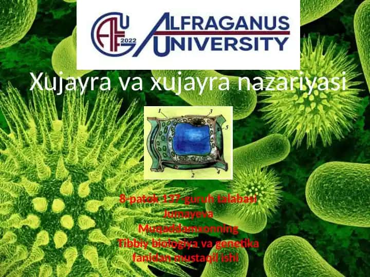Hujayra va hujayra nazariyasi