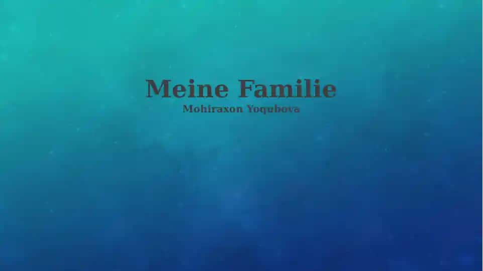 Meine Familie