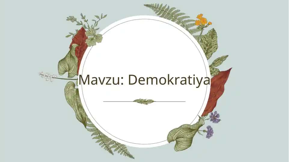 Demokratiya