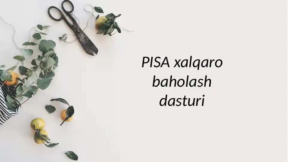 PISA xalqaro baholash dasturi