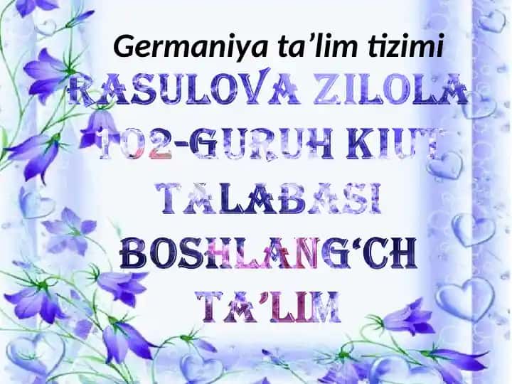 Germaniya ta’lim tizimi