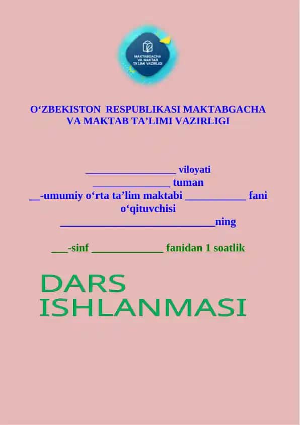 1-sinf Matematika Bo’laklardan butunni, butundan bo’laklarni hosil qilish dars ishlanma