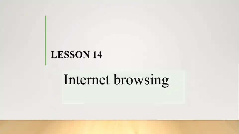 Internet Browser Discussion Lesson