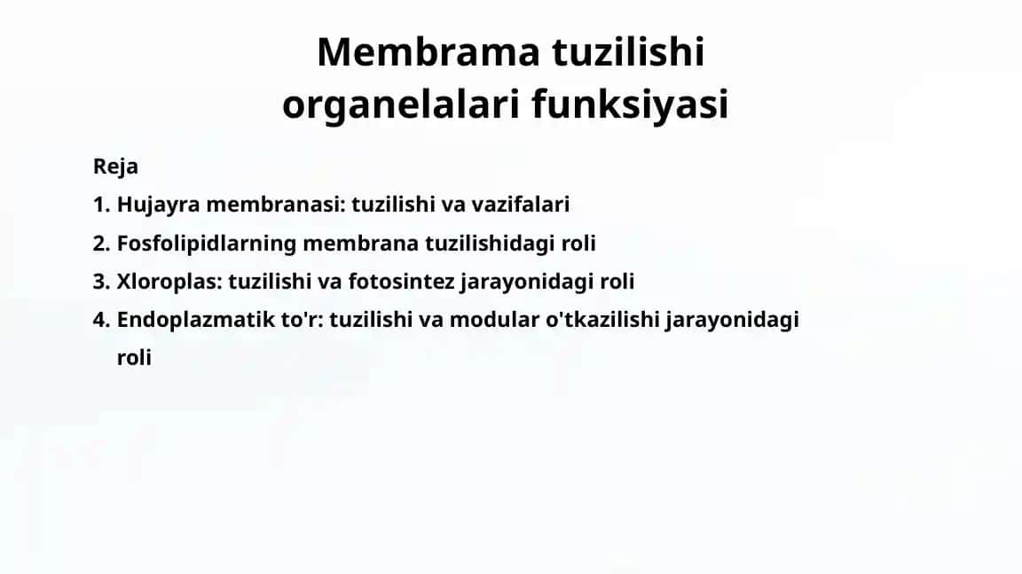 Membramatuzilishiorganelalarifunksiyasi