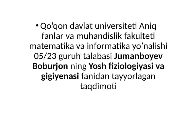 Yoshfiziologiya