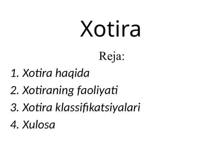 Xotira
