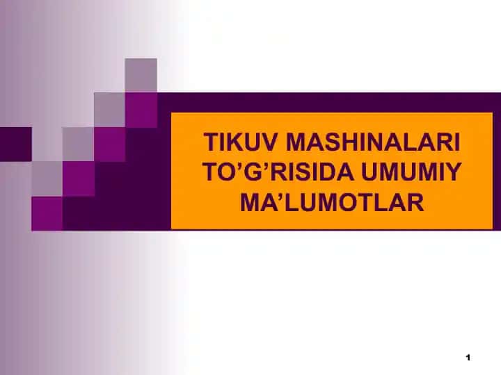 Tikuv mashinalari