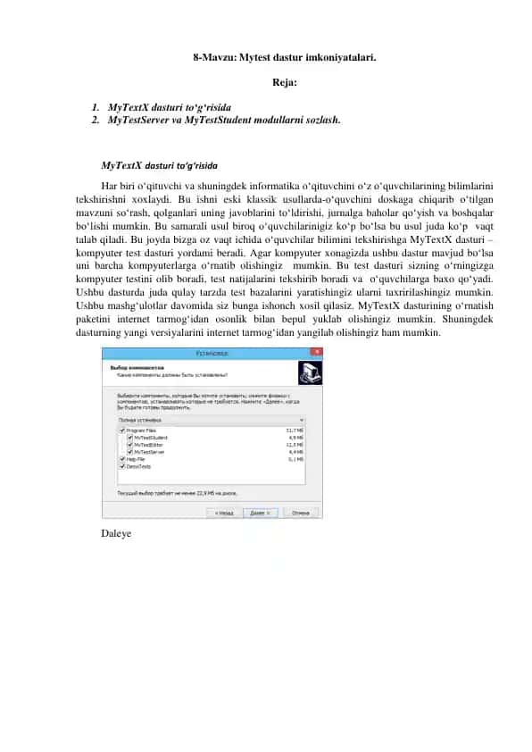 MyTextX dasturi