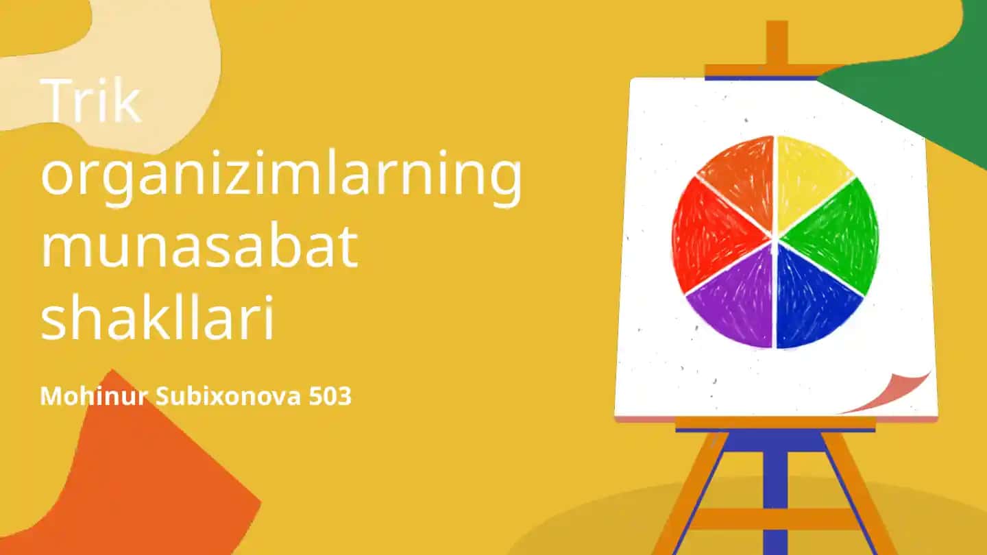Trik organizimlarning munasabat shakllari