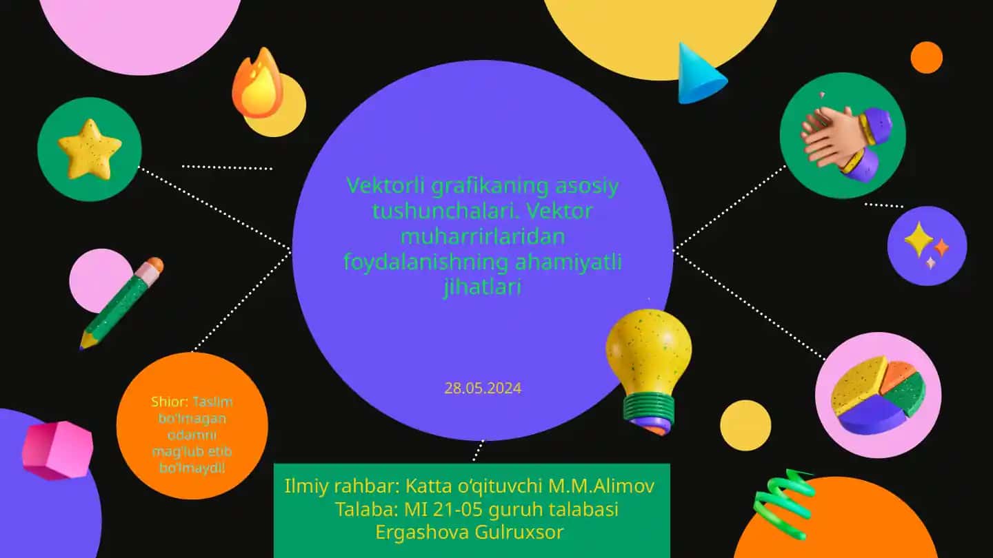 Vektorli grafikaning asosiy tushunchalari. Vektor muharrirlaridan foydalanishning ahamiyatli jihatlari