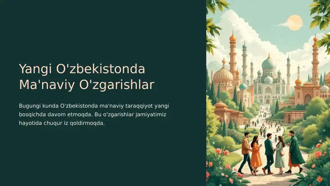 Ma'naviy O'zgarishlar
