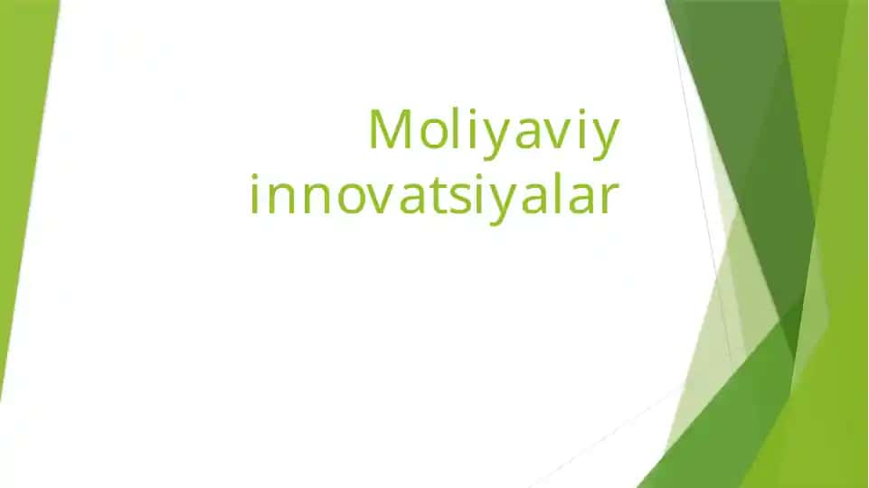 Moliyaviy innovatsiyalar