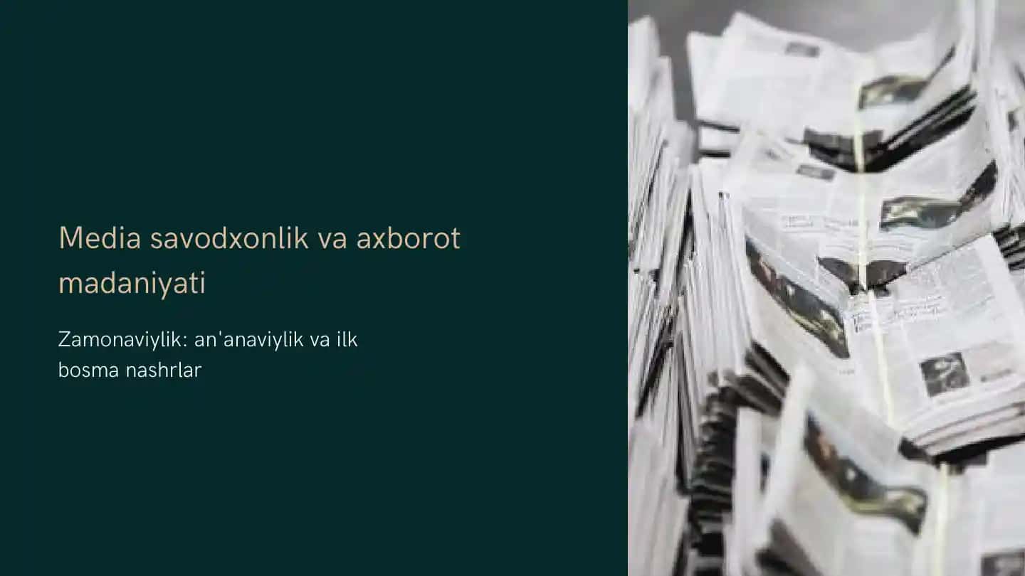 Bosmaxona – matbaa mahsulotlari