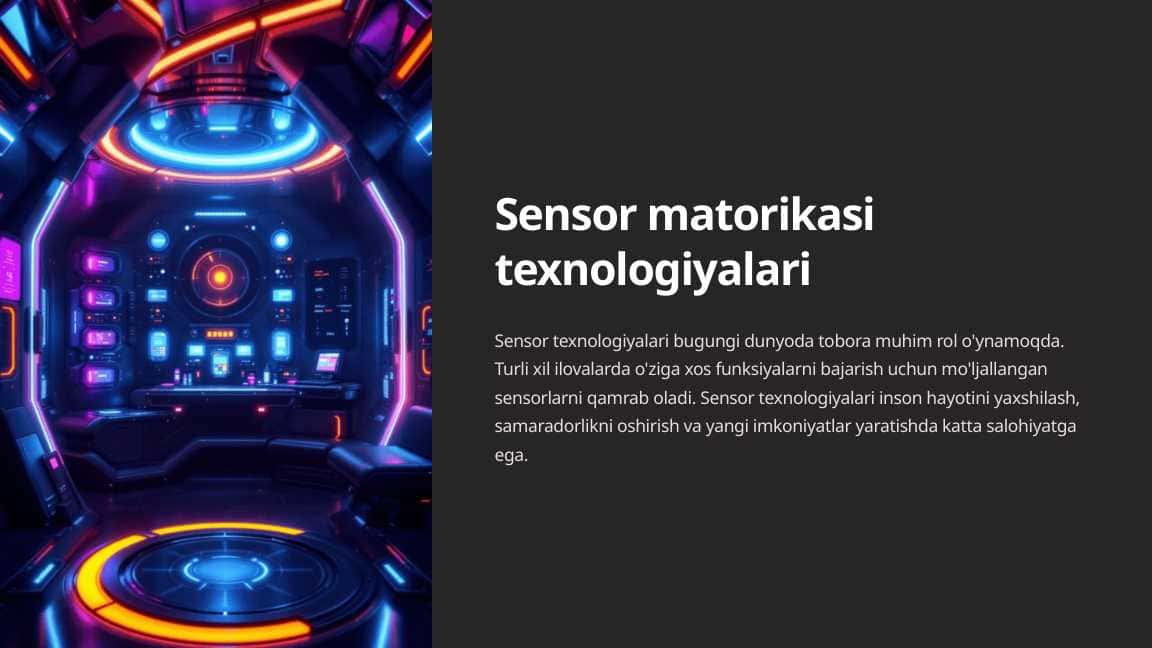 Sensor matorikasi texnologiyalari