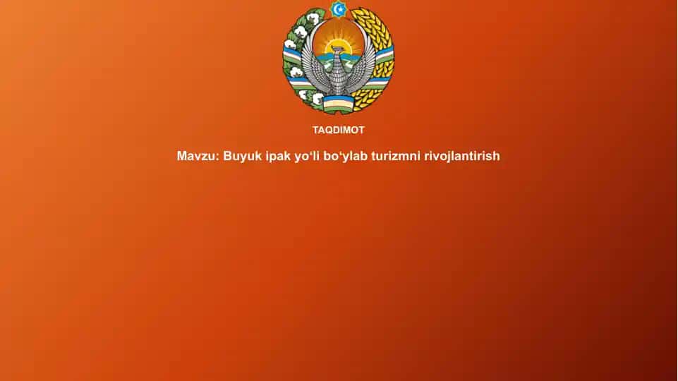 Buyukipakyoʻliboʻylabturizmnirivojlantirish