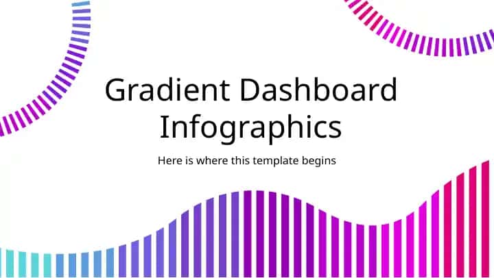 Gradient Dashboard Infographics