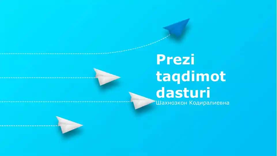 Prezi taqdimot dasturi