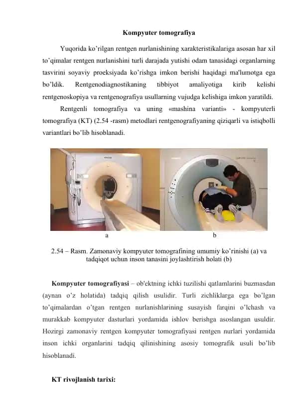 Kompyuter tomografiya
