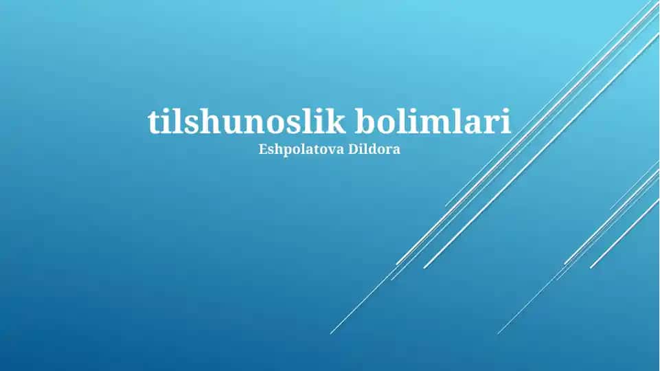 Markaziy va periferik nerv sistemasining bo‘limlari