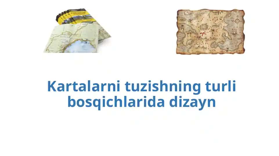 Kartalar nituzishning turli bosqichlari dizayni
