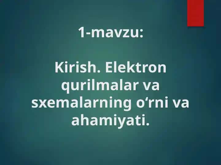 Elektronika va immobilizatsiya