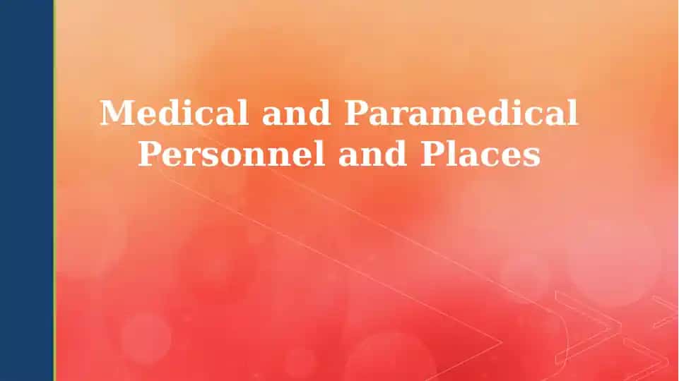 Healthcare Professionals: Roles and Responsibilities