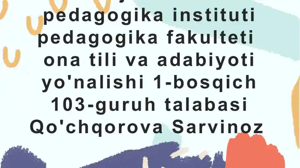 Maktabgacha yosh davrida psixik rivojlanish xususiyatlar