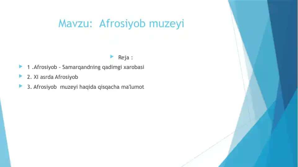 Afrosiyob muzeyi