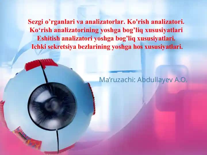 Sezgio’rganlarivaanalizatorlar