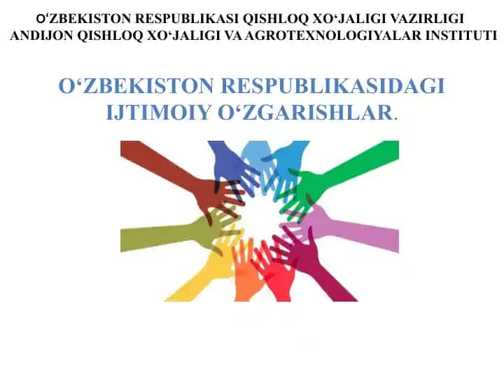 O‘zbekiston Respublikasidagi Ijtimoiy O‘zgarishlar