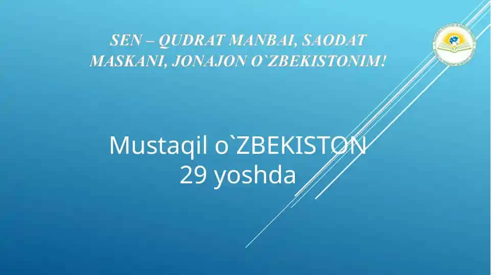 O`zbekiston Mustaqillik Hikoyasi Kitob