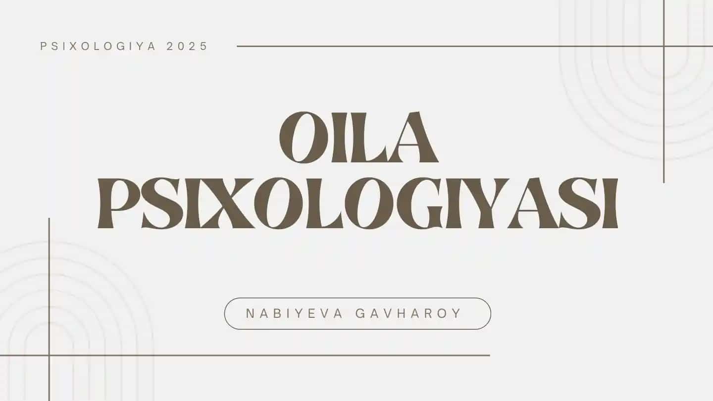 Oila psixologiyasi