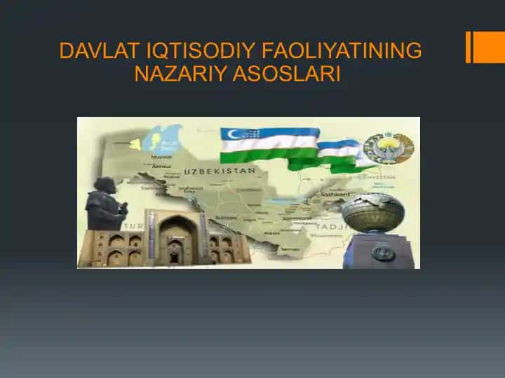 DAVLAT IQTISODIY FAOLIYATINING NAZARIY ASOSLARI