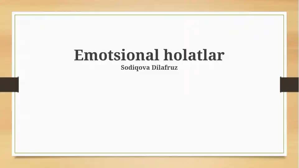 Emotsional holatlar