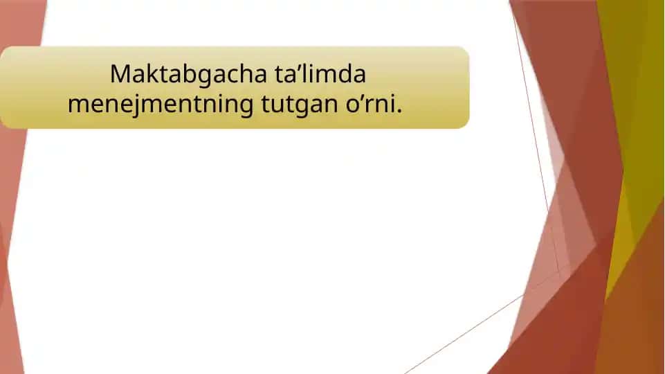 Maktabgacha pedagogika fani