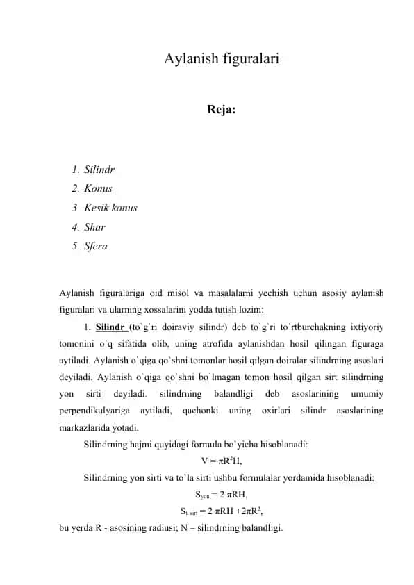 Aylanish figuralari